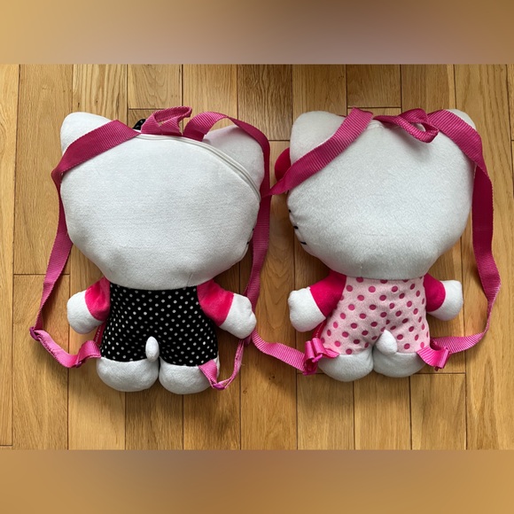 Set of 2 Hello Kitty Plush Backpacks for Girls - Picture 2 of 5